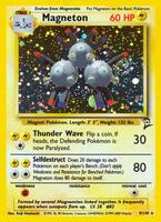 Pokemon,Base Set 2,Magneton - 009/130,Holofoil,Holo Rare,Lightly Played