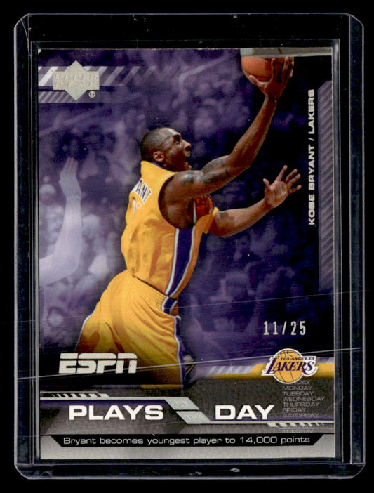 Upper Deck 2005-06 Upper Deck ESPN,2005-06 Upper Deck ESPN,Kobe Bryant - PD5,Plays of the Day 25th Anniversary
