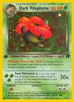 Pokemon,Team Rocket,Dark Vileplume (13) - 13/82,Unlimited Holofoil,Holo Rare,Moderately Played