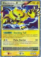 Pokemon,Mysterious Treasures,Electivire LV.X - 121/123,Holofoil,Ultra Rare,Damaged
