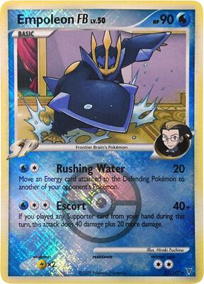 Pokemon,League & Championship Cards,Empoleon FB - 27/147 (League Promo) - 027/147,Reverse Holofoil,Promo,Damaged