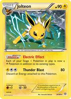Pokemon,XY - Ancient Origins,Jolteon - 26/98,Holofoil,Holo Rare,Lightly Played