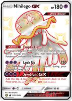 Pokemon,Hidden Fates: Shiny Vault,Nihilego GX - SV62/SV94,Holofoil,Shiny Holo Rare,Near Mint