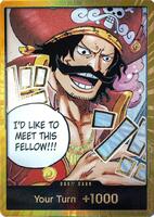 One Piece Card Game,Carrying On His Will,DON!! Card (Gol.D.Roger) (Gold),Foil,DON!!,Near Mint