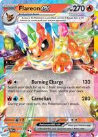 Pokemon,SV: Prismatic Evolutions,Flareon ex - 014/131,Holofoil,Double Rare,Near Mint