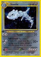 Pokemon,Neo Genesis,Steelix - 015/111,Unlimited Holofoil,Holo Rare,Moderately Played