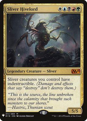 Magic: The Gathering,The List Reprints,Sliver Hivelord - 211,Normal,Mythic,Moderately Played