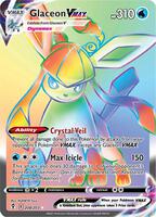 Pokemon,SWSH07: Evolving Skies,Glaceon VMAX (Secret) - 208/203,Holofoil,Secret Rare,Near Mint
