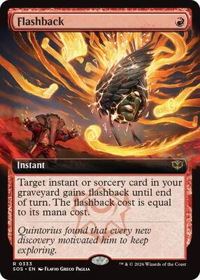 Magic: The Gathering,Secrets of Strixhaven,Flashback (Extended Art) - 333,Normal,Rare,Lightly Played