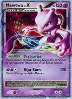 Pokemon,Diamond and Pearl Promos,Mewtwo LV.X - DP28,Holofoil,Promo,Damaged