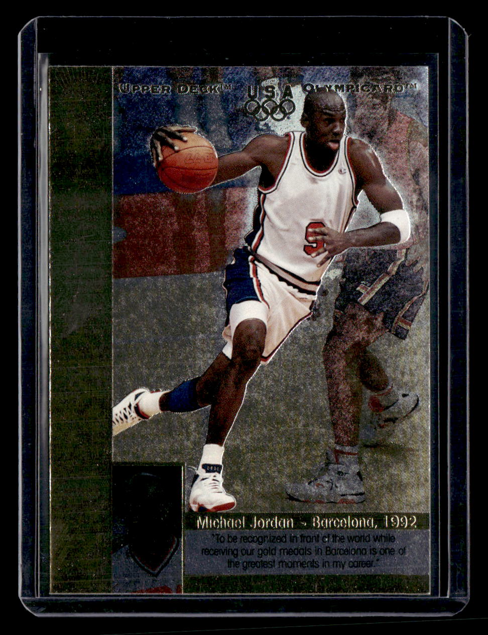Upper Deck 1996 Upper Deck USA Olympicards,1996 Upper Deck USA Olympicards,Michael Jordan - RG1,Reflections of Gold
