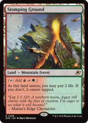 Magic: The Gathering,Edge of Eternities,Stomping Ground - 258,Foil,Rare,Lightly Played