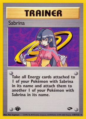 Pokemon,Gym Challenge,Sabrina (110) - 110/132,Unlimited,Rare,Moderately Played