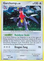 Pokemon,Mysterious Treasures,Garchomp - 9/123,Reverse Holofoil,Holo Rare,Damaged