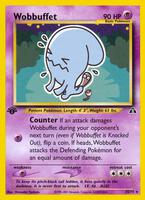 Pokemon,Neo Discovery,Wobbuffet (35) - 35/75,1st Edition,Rare,Moderately Played