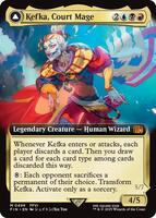 Magic: The Gathering,FINAL FANTASY,Kefka, Court Mage (Extended Art) - 496,Foil,Mythic,Near Mint