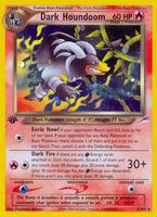 Pokemon,Neo Destiny,Dark Houndoom - 007/105,Unlimited Holofoil,Holo Rare,Moderately Played