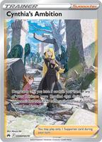 Pokemon,SWSH: Crown Zenith: Galarian Gallery,Cynthia's Ambition - GG60/GG70,Holofoil,Ultra Rare,Near Mint