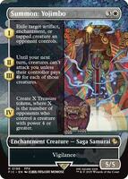 Magic: The Gathering,Commander: FINAL FANTASY,Summon: Yojimbo (Borderless) - 196,Foil,Rare,Near Mint