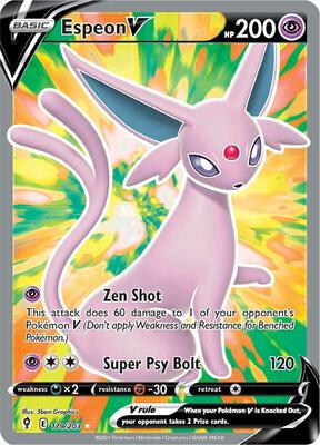 Pokemon,SWSH07: Evolving Skies,Espeon V (Full Art) - 179/203,Holofoil,Ultra Rare,Near Mint