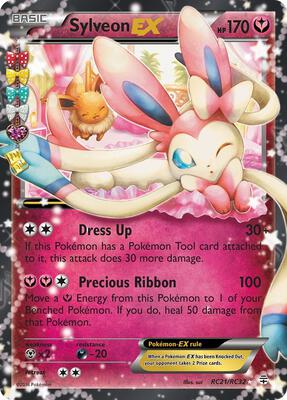 Pokemon,Generations: Radiant Collection,Sylveon EX - RC21/RC32,Holofoil,Ultra Rare,Lightly Played