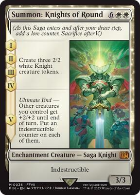 Magic: The Gathering,FINAL FANTASY,Summon: Knights of Round - 36,Normal,Mythic,Near Mint
