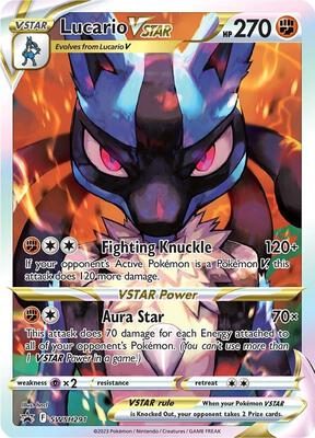 Pokemon,SWSH: Sword & Shield Promo Cards,Lucario VSTAR - SWSH291,Holofoil,Promo,Lightly Played