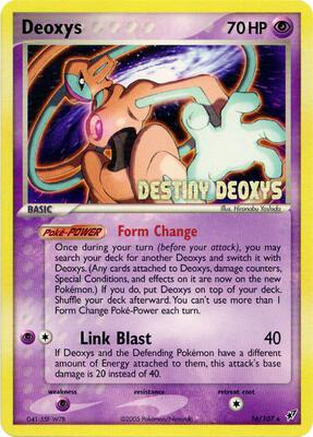 Pokemon,Miscellaneous Cards & Products,Deoxys (Normal Forme) - 16/107 (Movie Promo) - 016/107,Normal,Promo,Damaged