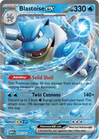 Pokemon,SV: Scarlet & Violet 151,Blastoise ex - 009/165,Holofoil,Double Rare,Near Mint