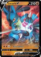 Pokemon,SWSH08: Fusion Strike,Lucario V - 146/264,Holofoil,Ultra Rare,Near Mint