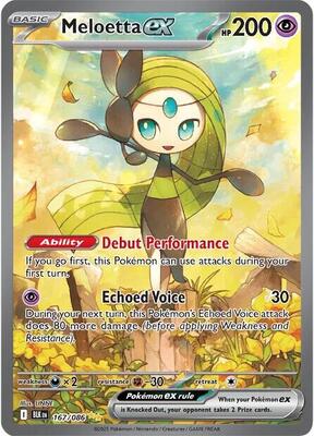 Pokemon,SV: Black Bolt,Meloetta ex - 167/086,Holofoil,Special Illustration Rare,Near Mint