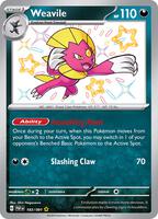 Pokemon,SV: Paldean Fates,Weavile - 183/091,Holofoil,Shiny Rare,Near Mint