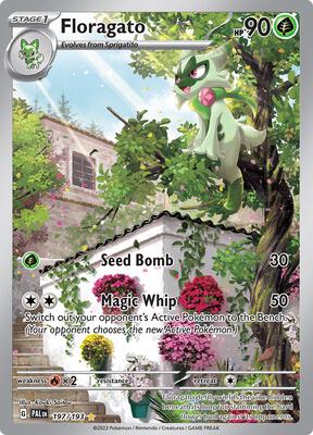 Pokemon,SV02: Paldea Evolved,Floragato - 197/193,Holofoil,Illustration Rare,Lightly Played