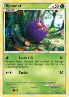 Pokemon,Triumphant,Venonat - 81/102,Reverse Holofoil,Common,Heavily Played