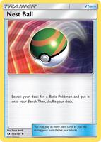 Pokemon,SM Base Set,Nest Ball - 123/149,Reverse Holofoil,Uncommon,Near Mint