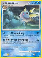 Pokemon,Majestic Dawn,Vaporeon - 34/100,Reverse Holofoil,Rare,Moderately Played