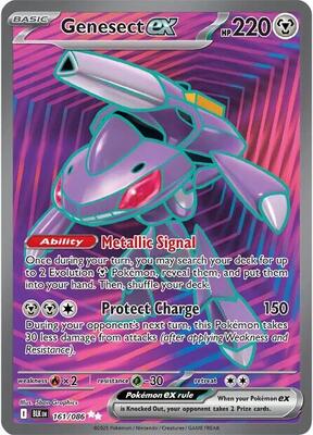 Pokemon,SV: Black Bolt,Genesect ex - 161/086,Holofoil,Ultra Rare,Near Mint