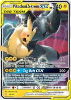 Pokemon,SM - Team Up,Pikachu & Zekrom GX - 33/181,Holofoil,Ultra Rare,Near Mint