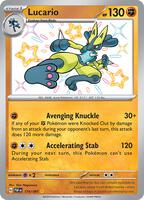 Pokemon,SV: Paldean Fates,Lucario - 174/091,Holofoil,Shiny Rare,Near Mint