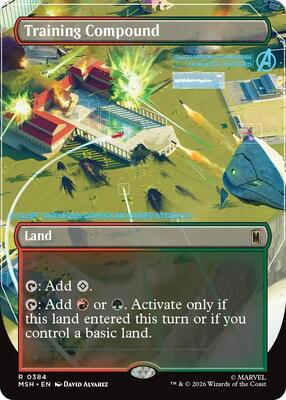 Magic: The Gathering,Marvel Super Heroes,Training Compound (Borderless) - 384,Normal,Rare,Near Mint