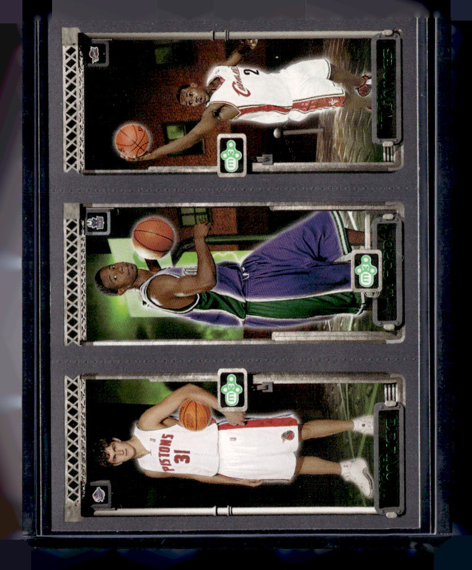 Topps 2003-04 Topps Rookie Matrix,2003-04 Topps Rookie Matrix,Darko Milicic / T.J. Ford / LeBron James - 112 / 118 / 111,NM