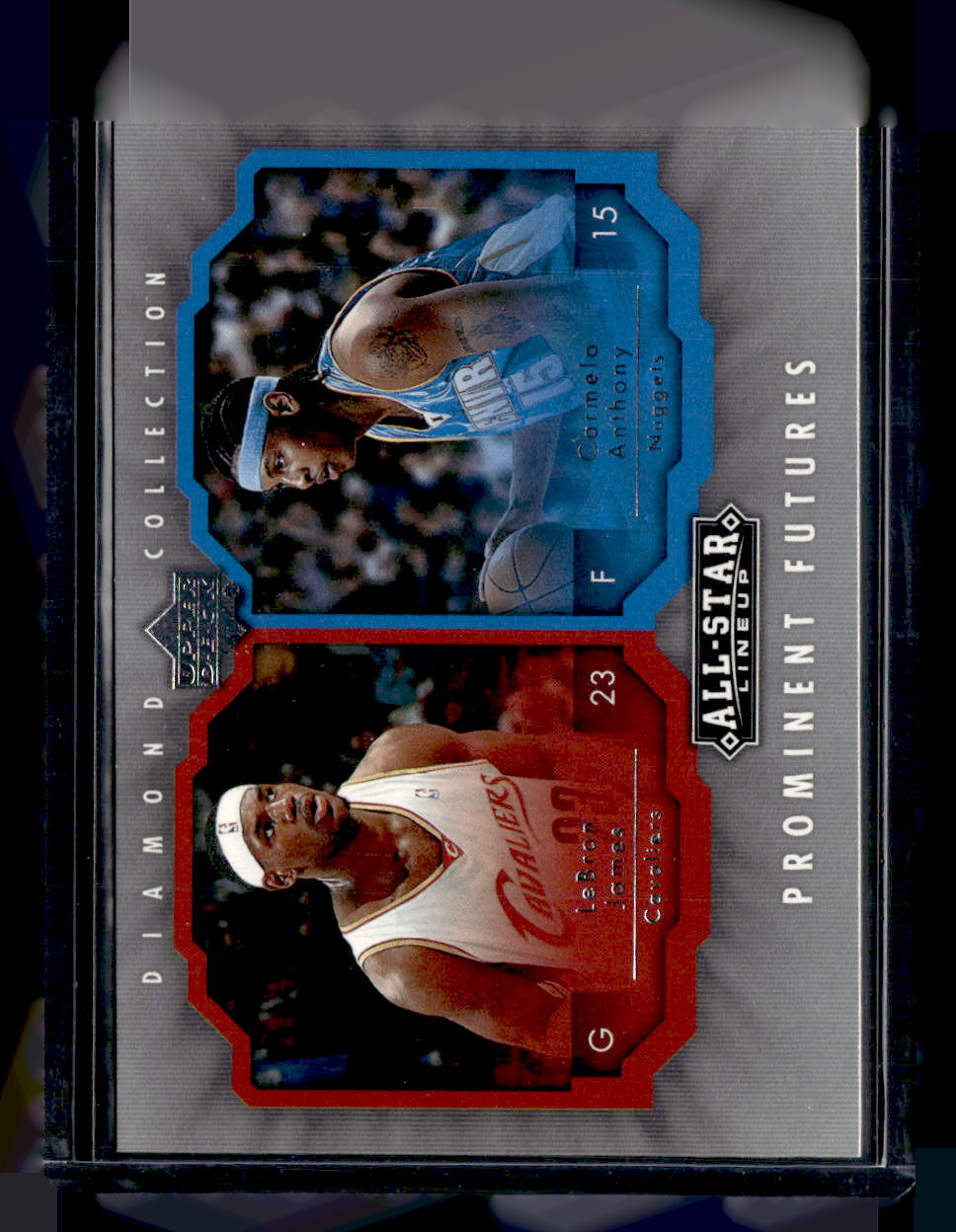 Upper Deck 2004-05 Upper Deck All-Star Lineup,2004-05 Upper Deck All-Star Lineup,LeBron James / Carmelo Anthony - PF-JA,Prominent-Futures