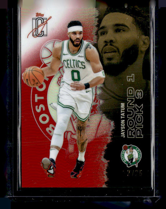 Topps 2025-26 Topps Signature Class,2025-26 Topps Signature Class,Jayson Tatum - 59,Chrome Red Refractors