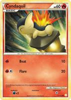 Pokemon,HeartGold SoulSilver,Cyndaquil - 61/123,Reverse Holofoil,Common,Moderately Played