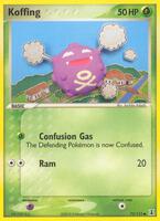 Pokemon,Delta Species,Koffing - 72/113,Reverse Holofoil,Common,Moderately Played