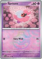Pokemon,SV: Prismatic Evolutions,Spritzee (Master Ball Pattern) - 038/131,Holofoil,Common,Near Mint