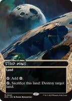 Magic: The Gathering,Edge of Eternities: Stellar Sights,Strip Mine (0040) (Borderless),Normal,Mythic,Near Mint