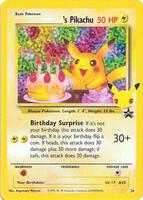 Pokemon,Celebrations: Classic Collection,______'s Pikachu - 24/53,Holofoil,Classic Collection,Near Mint