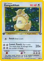 Pokemon,Jungle,Kangaskhan (5) - 05/64,1st Edition Holofoil,Holo Rare,Lightly Played