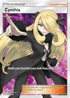 Pokemon,SM - Ultra Prism,Cynthia (Full Art) - 148/156,Holofoil,Ultra Rare,Moderately Played